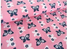 Jersey - Schmetterlinge rosa